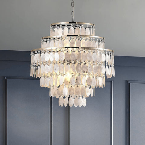 White Husks Chandelier