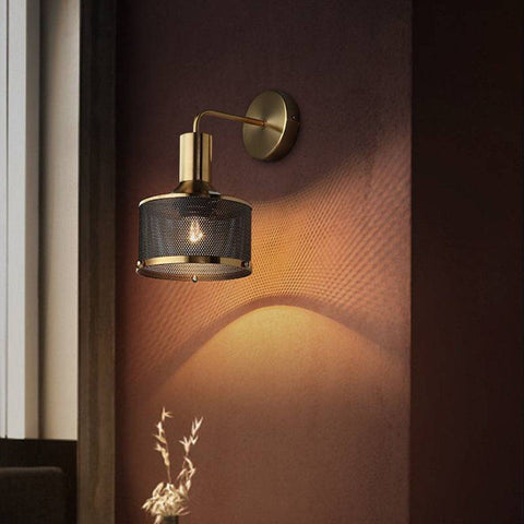 Black Wall Hanging Sconce Light