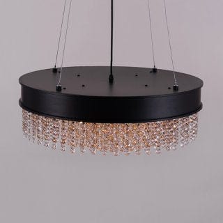 Crystal Coil Round Chandelier