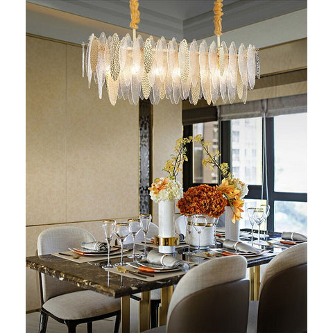 Beach View Amber Chandelier