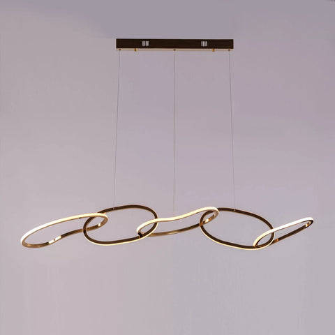 Abstract 5 Ring Dining Chandelier