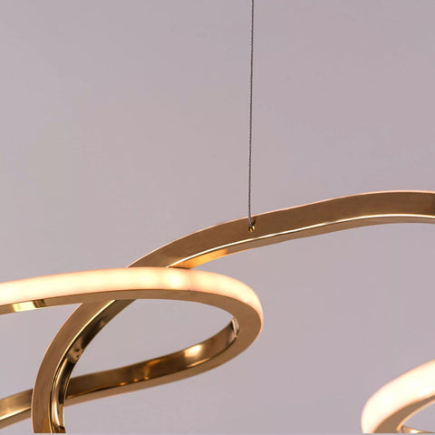 Abstract 5 Ring Dining Chandelier