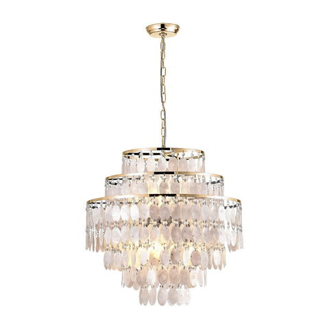 White Husks Chandelier