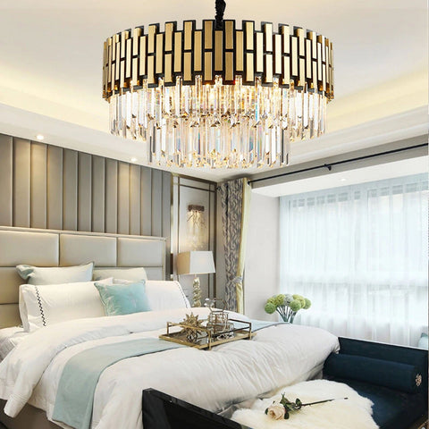 Antiquus Gold Crystal Chandelier