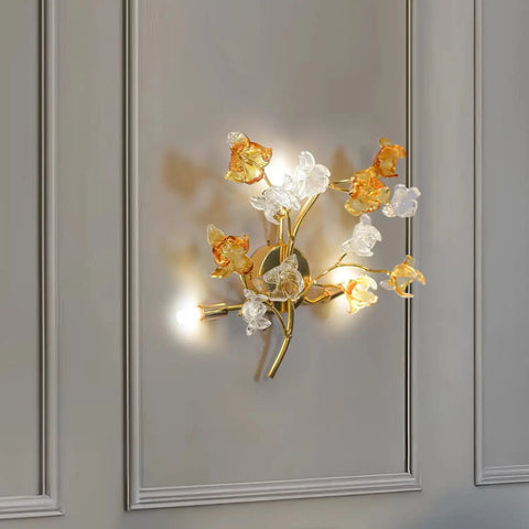 Floral Halo Radiance Wall Light