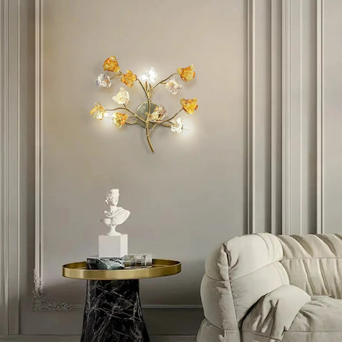 Floral Halo Radiance Wall Light