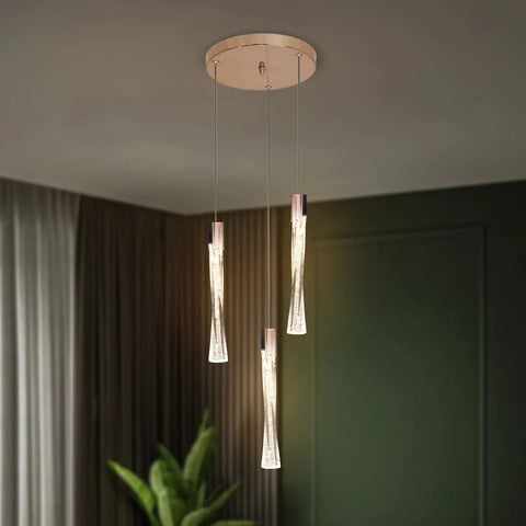 Luminous Twisted Hanging Light