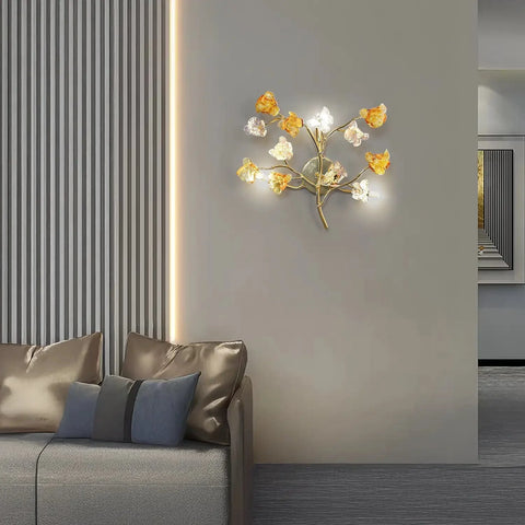 Floral Halo Radiance Wall Light