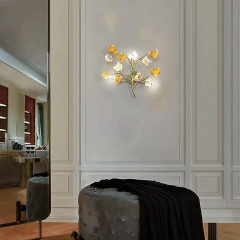 Floral Halo Radiance Wall Light