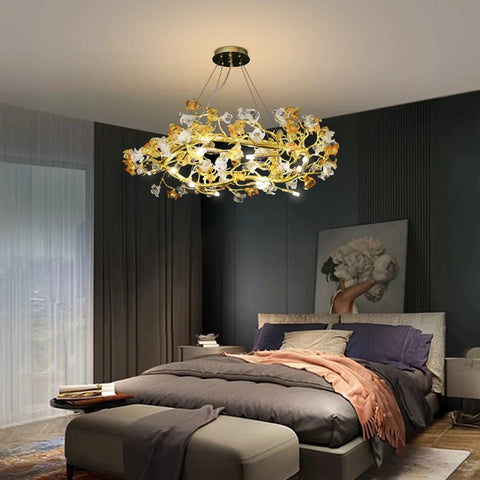 Floral Halo Radiance Chandelier