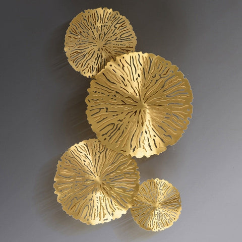 Golden Leaf Wall Light