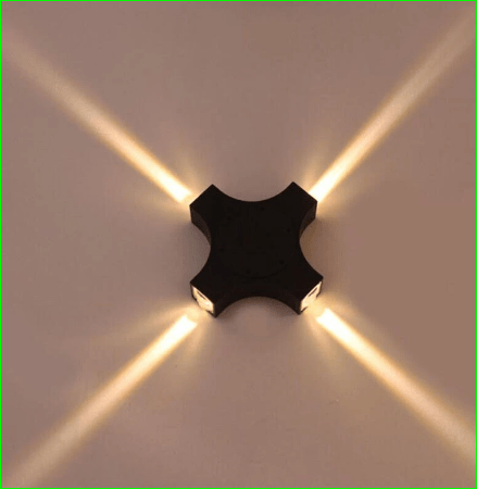 4 Way Outdoor Wall Facade Light