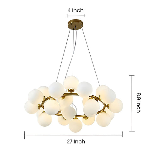 Bellus Catuli Round Modern Dining Chandelier