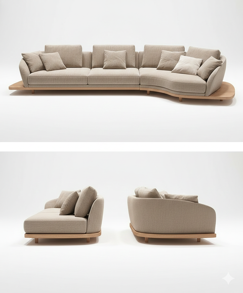 Evan Curved Sofa