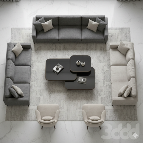 Delano Dressed Center Table