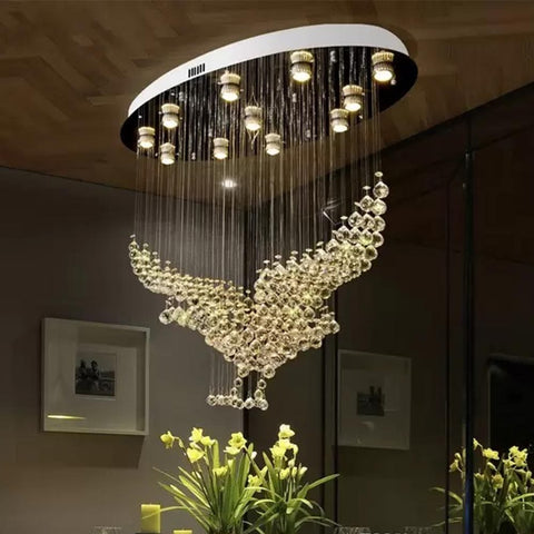 Flying Bird Crystal Chandelier