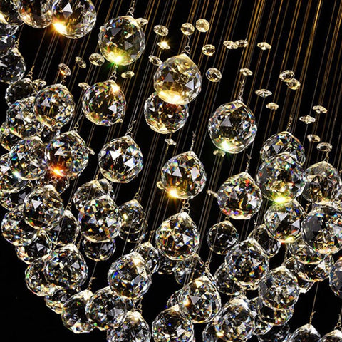 Galaxy Staircase Long Crystal Chandelier