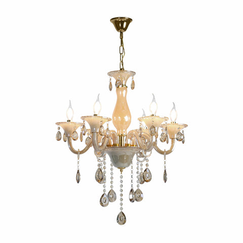 Amber Crystal Chandelier