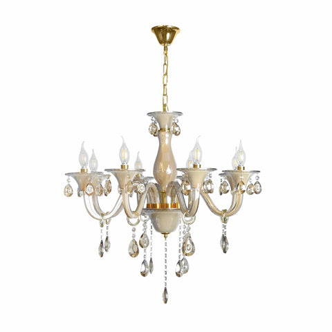 Amber Crystal Chandelier