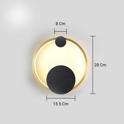 Double Luna Wall Light