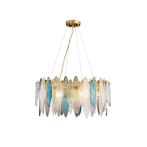 Beach View Multicolor Glass Petals Chandelier