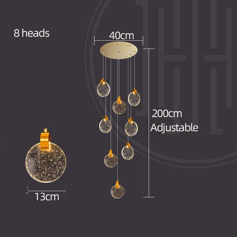 Crystal Attaquant Duplex Chandelier