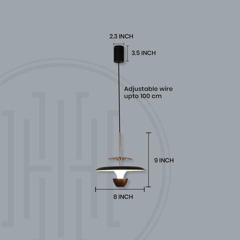 Arcus Minimal Temple Light - Hanging Light for Pooja Room