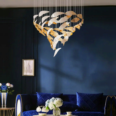 Flight Feather Chandelier