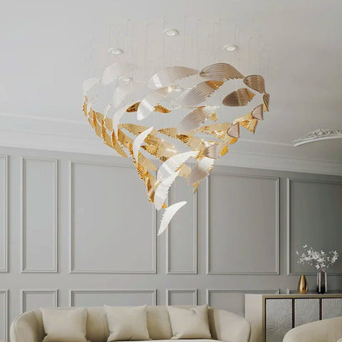 Flight Feather Chandelier