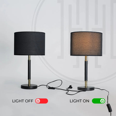 Noir Elegance Table Lamp