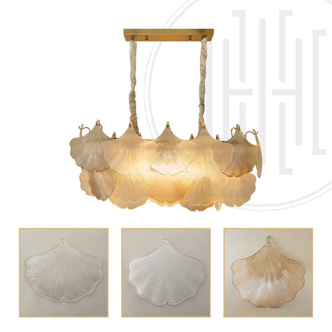 Botrytis Oval Leaf Chandelier