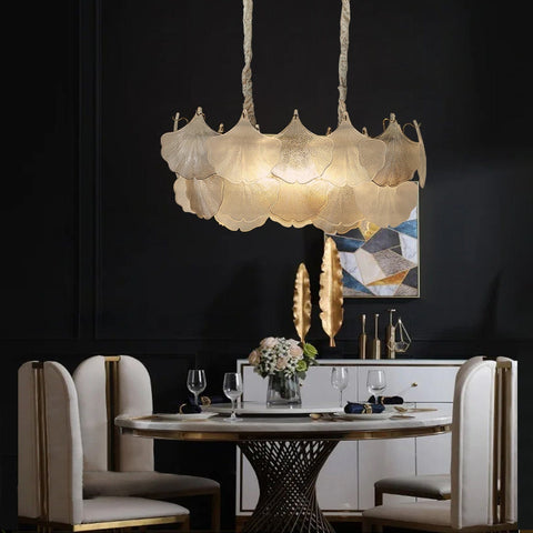 Botrytis Oval Leaf Chandelier