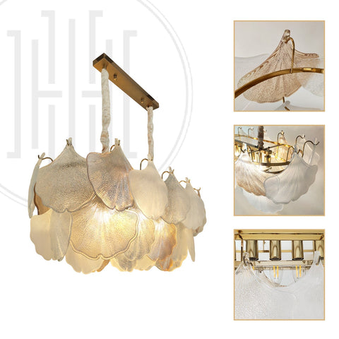 Botrytis Oval Leaf Chandelier