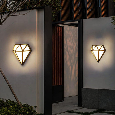 Diamond Shape Outdoor Wall Facade Light