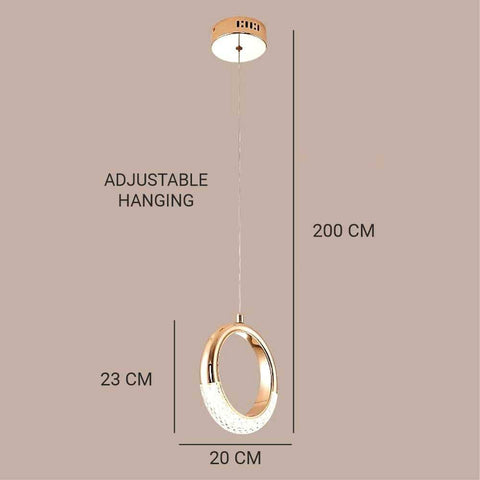 Half Moon Ring Pendant Light