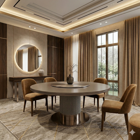 Meridian Fluted Dining Table