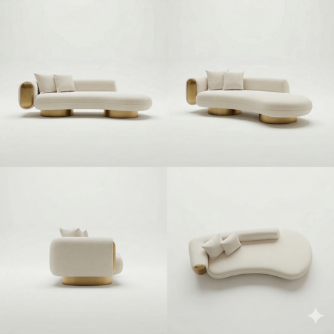 Alex Curved Sofa