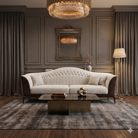 Crest Tufted Sofa