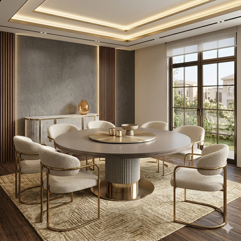 Meridian Fluted Dining Table