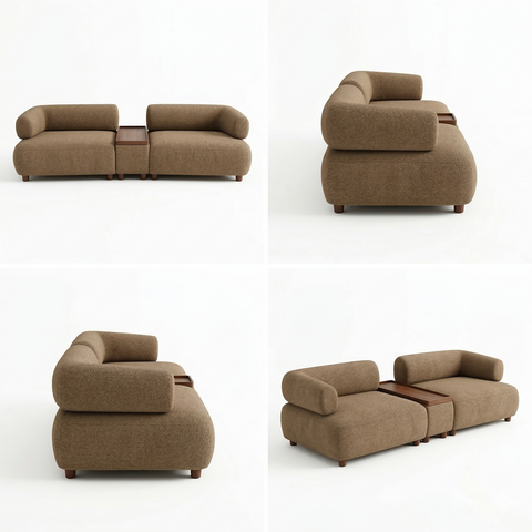 Octane Modular Sofa by MADERA – Multifunctional Sofa Bed with Recliner, Lounger, Side Table & Storage