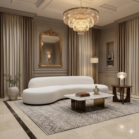 Dominio Curved Sofa