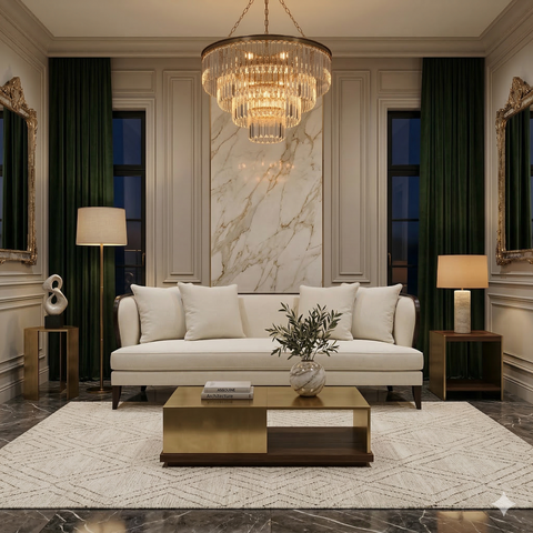 Larry Wood Sofa