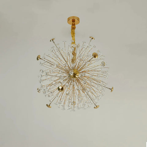 Golden Radiance Burst Chandelier