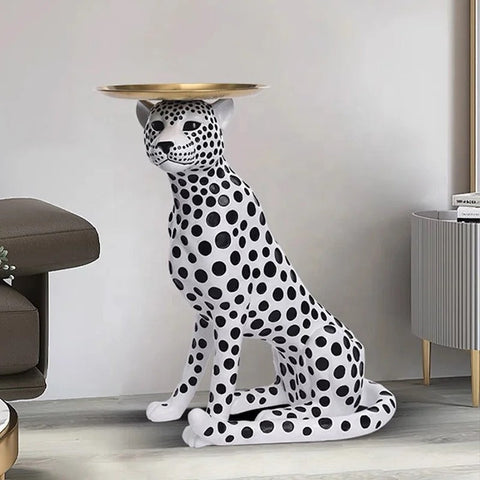 REGAL CHEETAH ACCENT TABLE