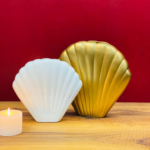 MODERN SWISH SHELL VASE SET