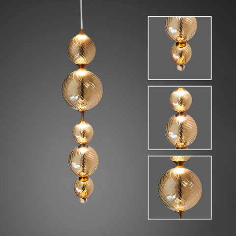 Imperial Scepter Glass Pendant Light