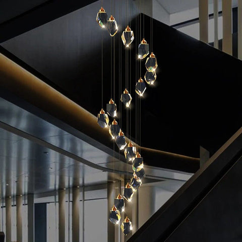 Diamond Cut Duplex Chandelier