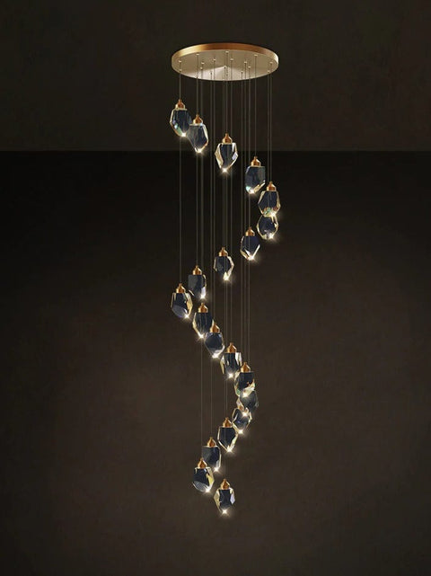 Diamond Cut Duplex Chandelier