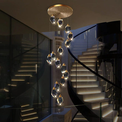 Diamond Cut Duplex Chandelier