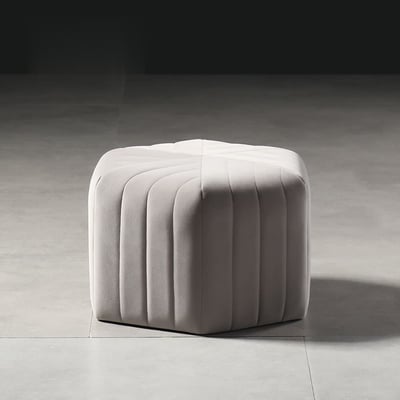 Velvet Pouf Ottoman Hexagonal Ottoman